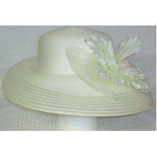 Mujers Hat Wide Brim Studded Bow August Church Derby  eb-01733774